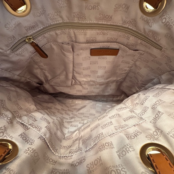 Michael Kors Brown Monogram Shopping Tote Bag Style - Picture 5 of 5